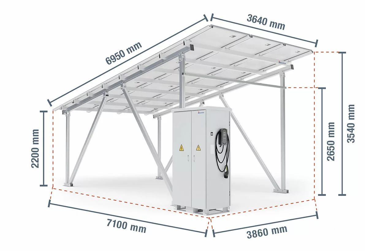 Carport Mit Solardach Soloport Solarnia