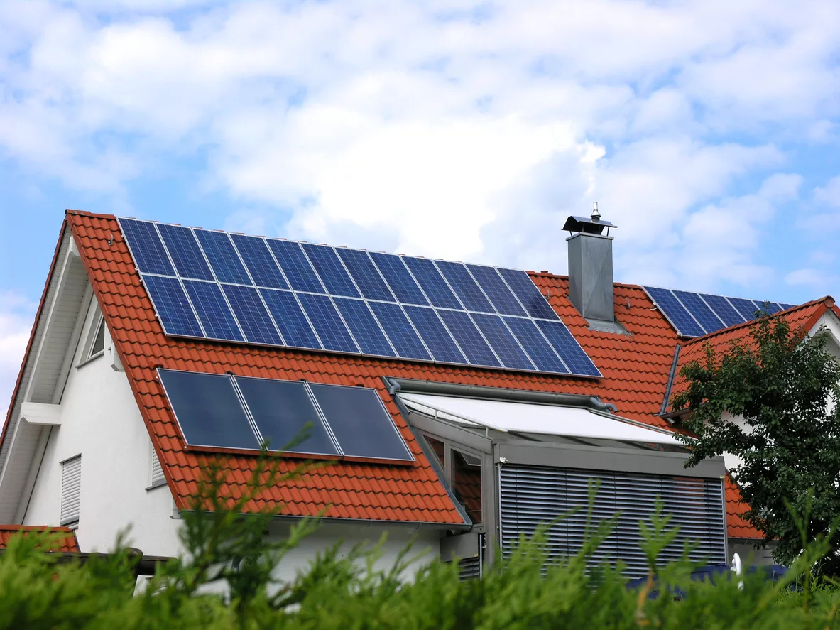 Solaranlage auf Hausdach