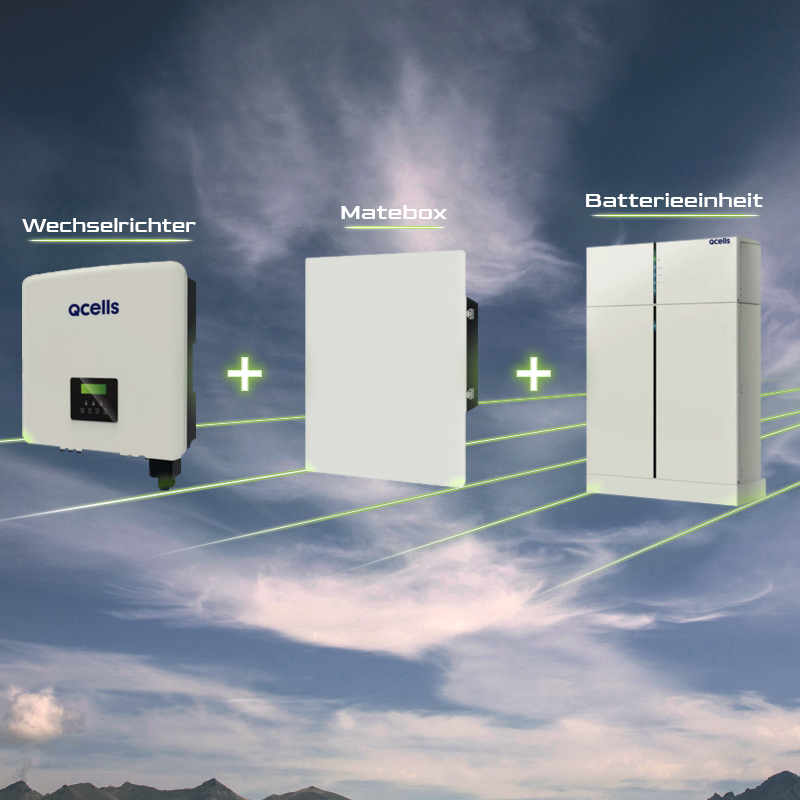 Solarnia Q-Cells Wechselrichter Matebox Speicher